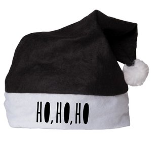 Santa hat - HOHOHO- black