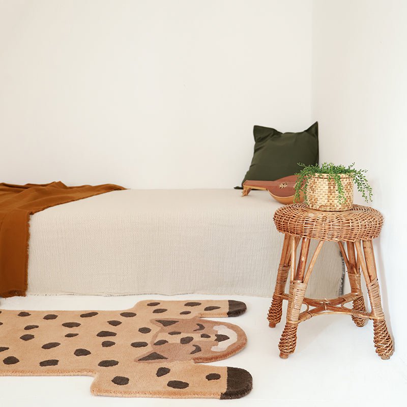 KUMAKO Kinderteppich Leopard