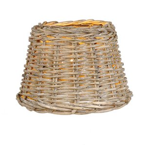 Lampshade Ø 23x17 cm Beige rattan wicker lampshade