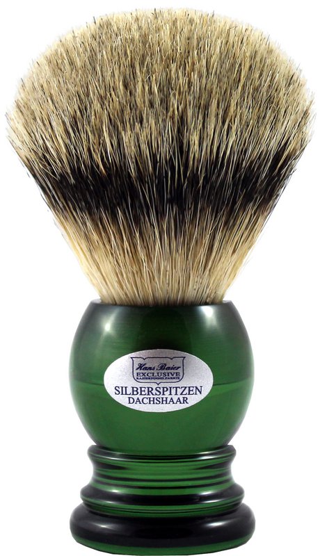 Shaving brush acrylic english-green