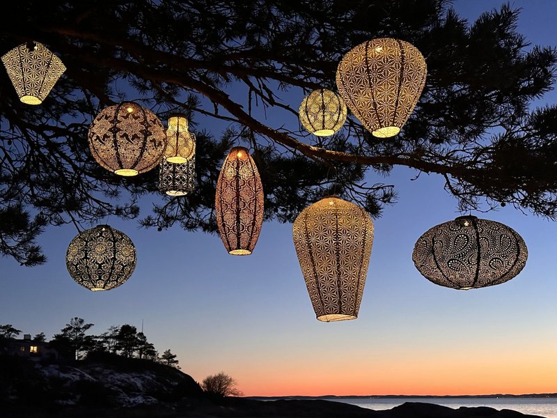 Lumiz Solar Lampion Spectare Drop - 28 cm - Zilver
