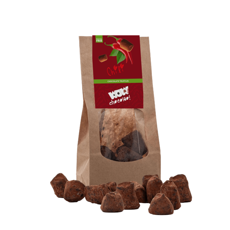Truffles al cioccolato Chili - borsa biodegradabile 130g