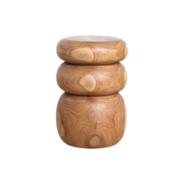 Tao teak sidebord/skammel - 35x35x45 cm