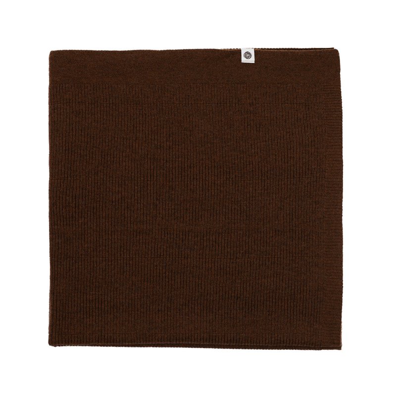 Coperta per neonati in lana / Coperta per bambini lavorata a maglia - Lana Merino - Bruna
