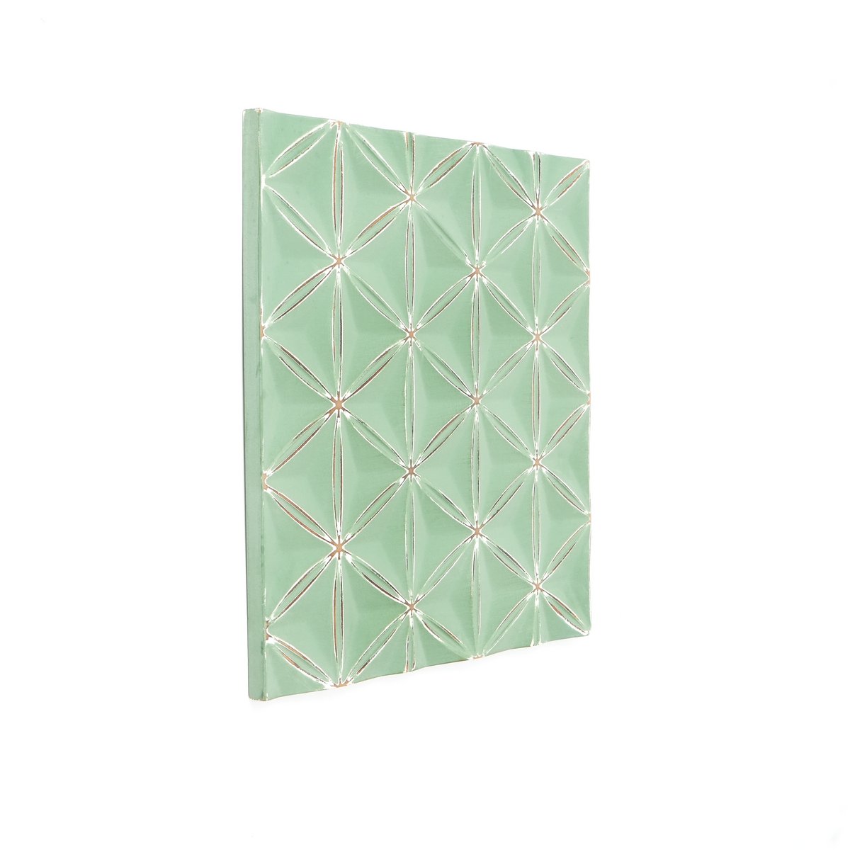 Panel ścienny z geometrycznym diamentem Green Diamond do nowoczesnego wystroju domu