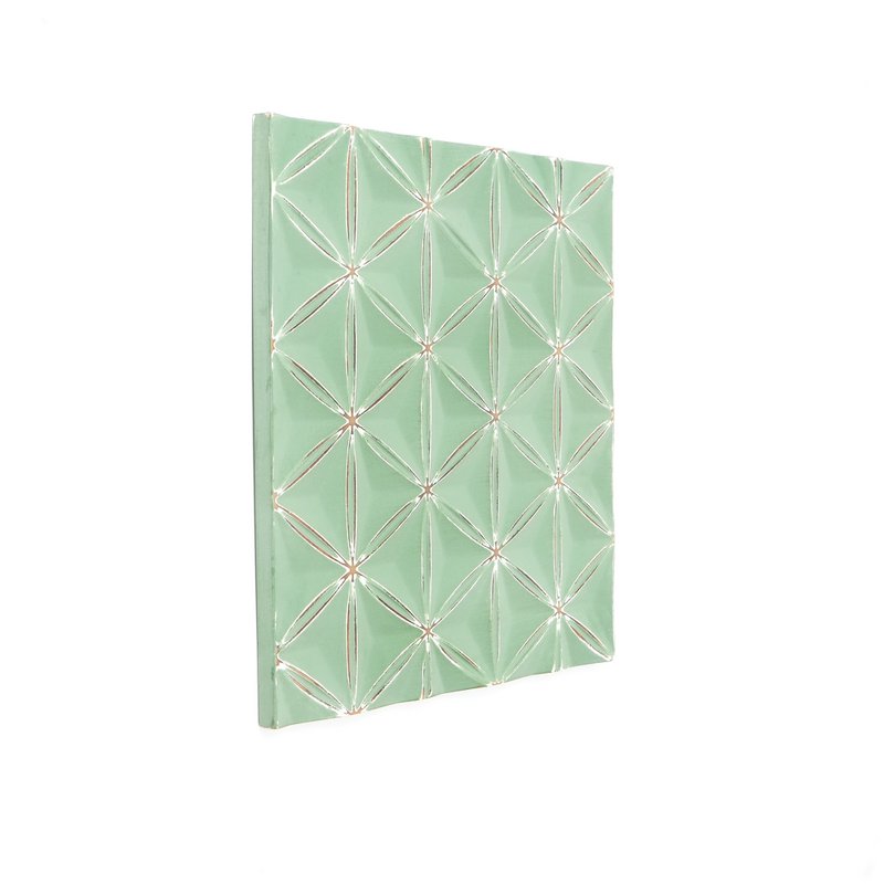 Grøn diamant geometrisk diamantvægpanel til moderne boligindretning