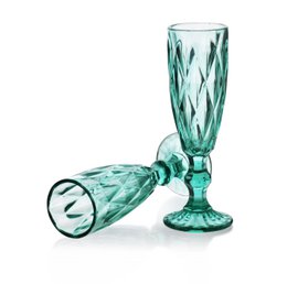 ELISE TURQUISE Set of 6 champagne glasses, 180 ml
