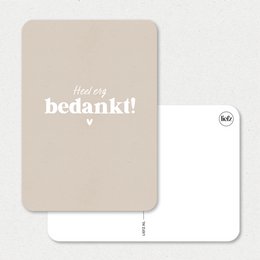 Kaart | Heel erg bedankt