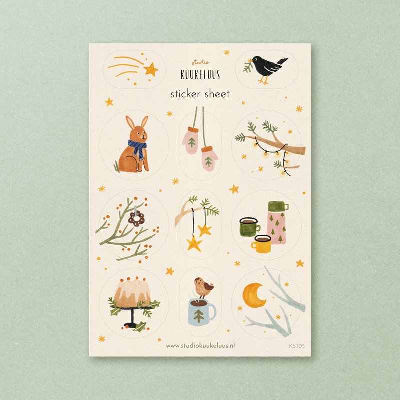 Stickersark | Vinter