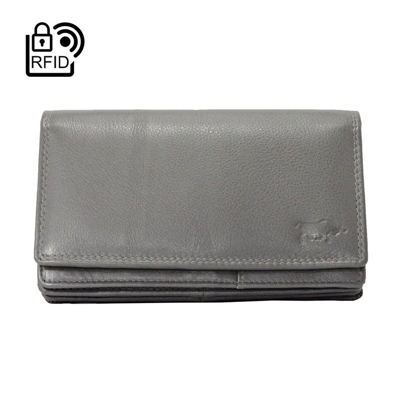 Cartera Mujer Piel Vaqueta - RFID Antideslizante - Cartera Mujer Ideal