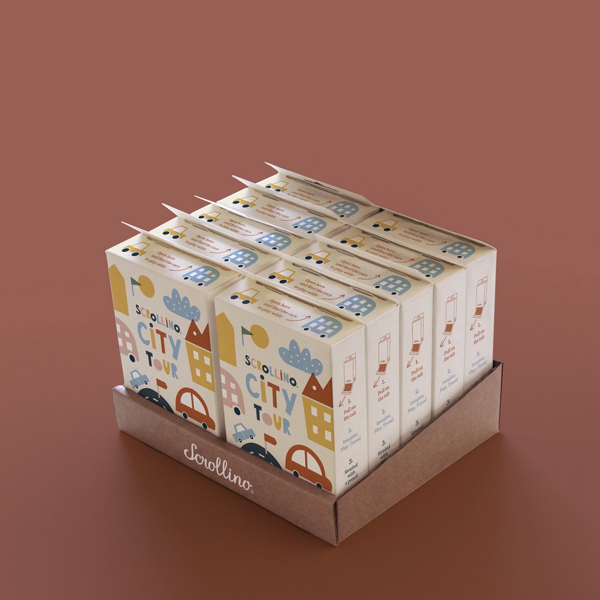 New York, London, Paris – Geschenk für Kinder Scrollino CITY Tour