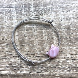 Camille parelmoer kinderarmband met verstelbaar zilveren koord