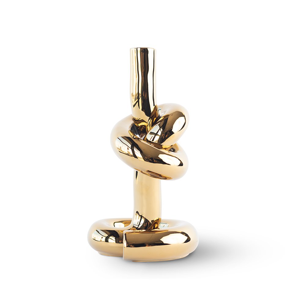 KNOTTED CANDLEHOLDER