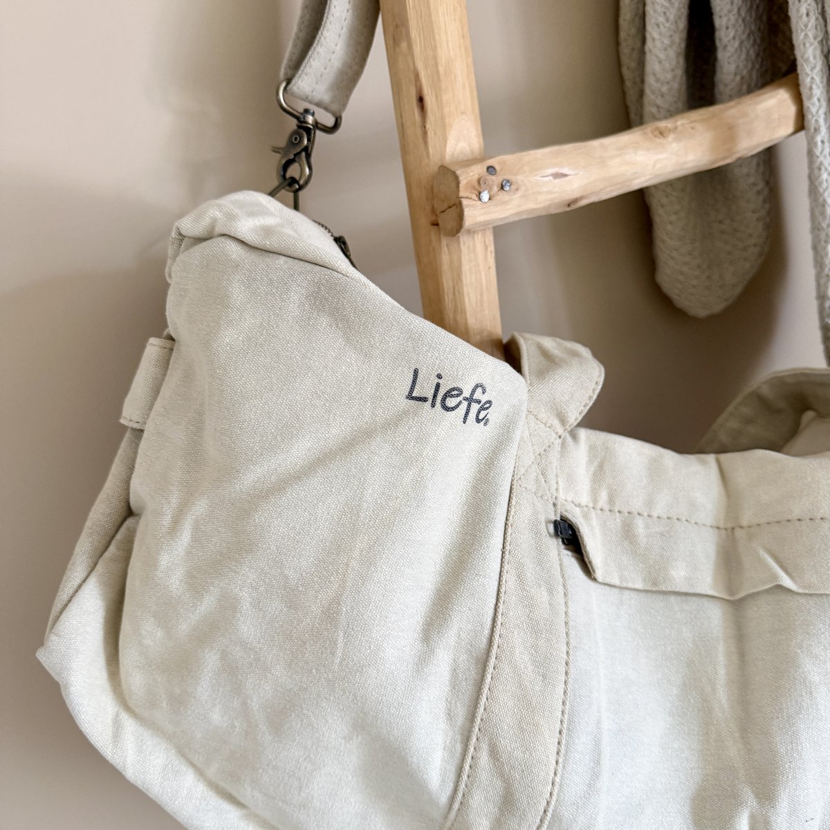 MultiBag blanco light canvas (travel, yoga, beachbag)