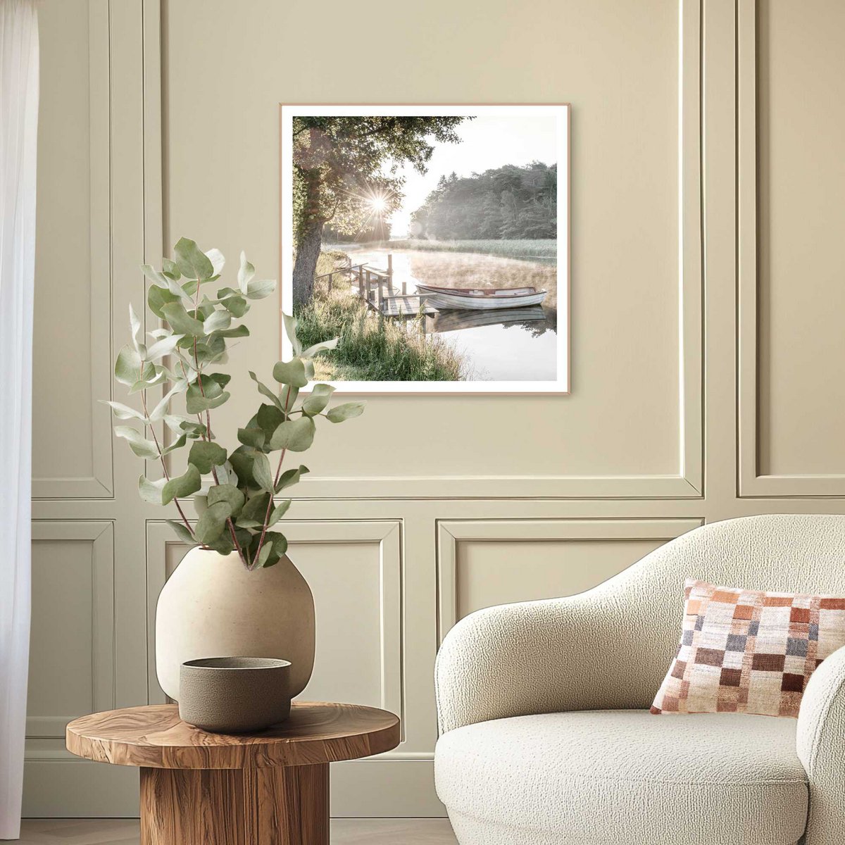 Gerahmtes Bild Slim Frame Rise and Shine 50x50