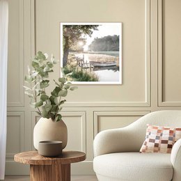 Gerahmtes Bild Slim Frame Rise and Shine 50x50