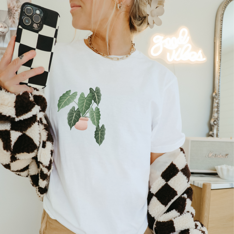 T-shirt Pianta Begonia COTONE ORGANICO - Camicia pianta d'appartamento Plantlover