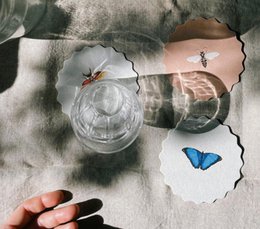 Coasters 10 motiver insekter - 12 sæt