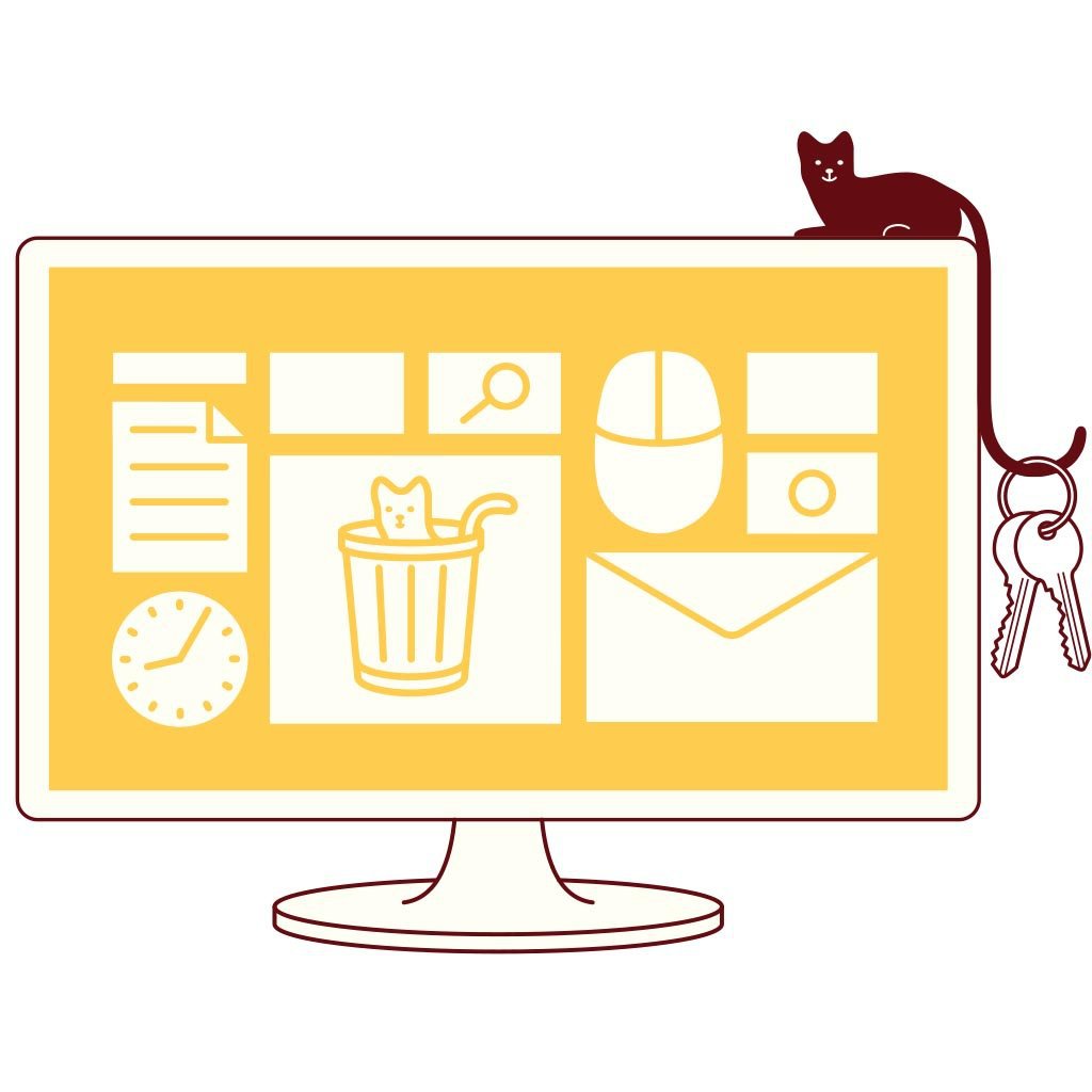 Katzenschwanzhaken für Computerzubehör | INGWER