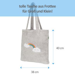 Borsa shopper grigio nuvola, 40x38