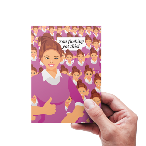 Postkarte | You fuckin got this