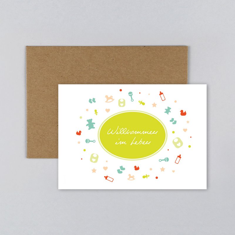 Geburtskarte Symbole Ida