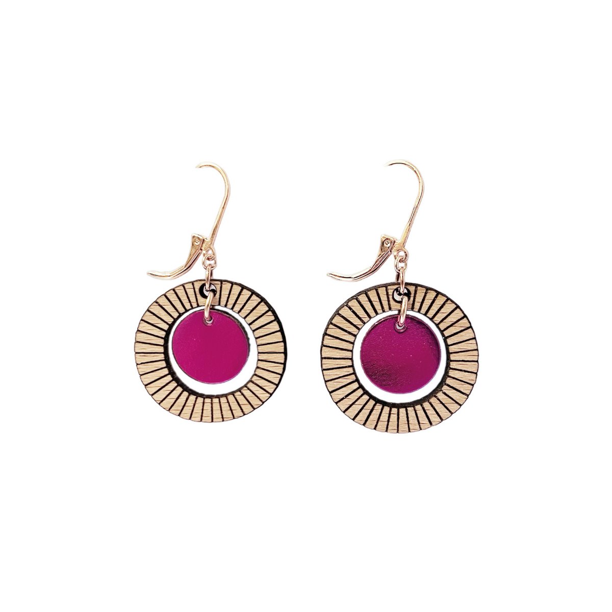 BULLE Fuchsia earrings