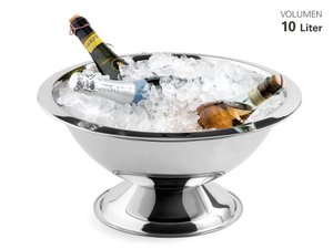 Stainless steel champagne cooler