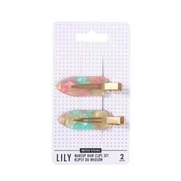 Sister Young l LILY - Set de Pinzas para el Cabello de Maquillaje (2 piezas)