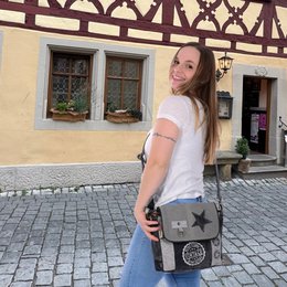 Sunsa women's messenger bag. Small shoulder bag. Vintage style shoulder bag. Canvas handbag. Large crossbody bag for women.