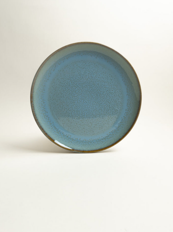 Evora dinner plate blue x 6