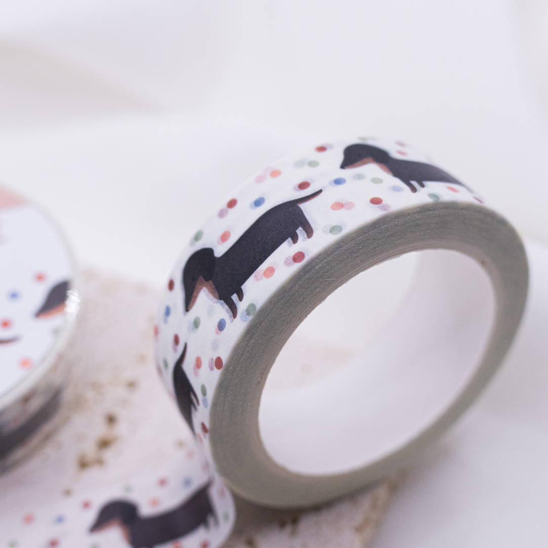 Washi Tape Teckel - Ruban adhésif Dog Washi Tape Masking Tape Race de chien
