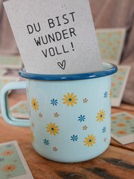 Emaillebecher Lieb Dich mint