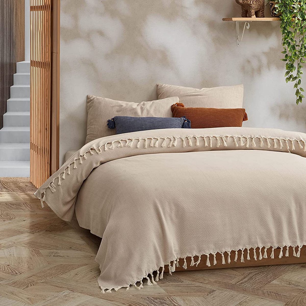 BOHORIA® XXL Tulum bedspread "Sepia"