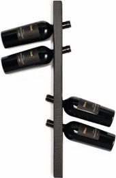 Tu Las™ trævægmonteret vinreol - 77 x 9 x 4 cm - flydende vinflaskeholder - asketræ
