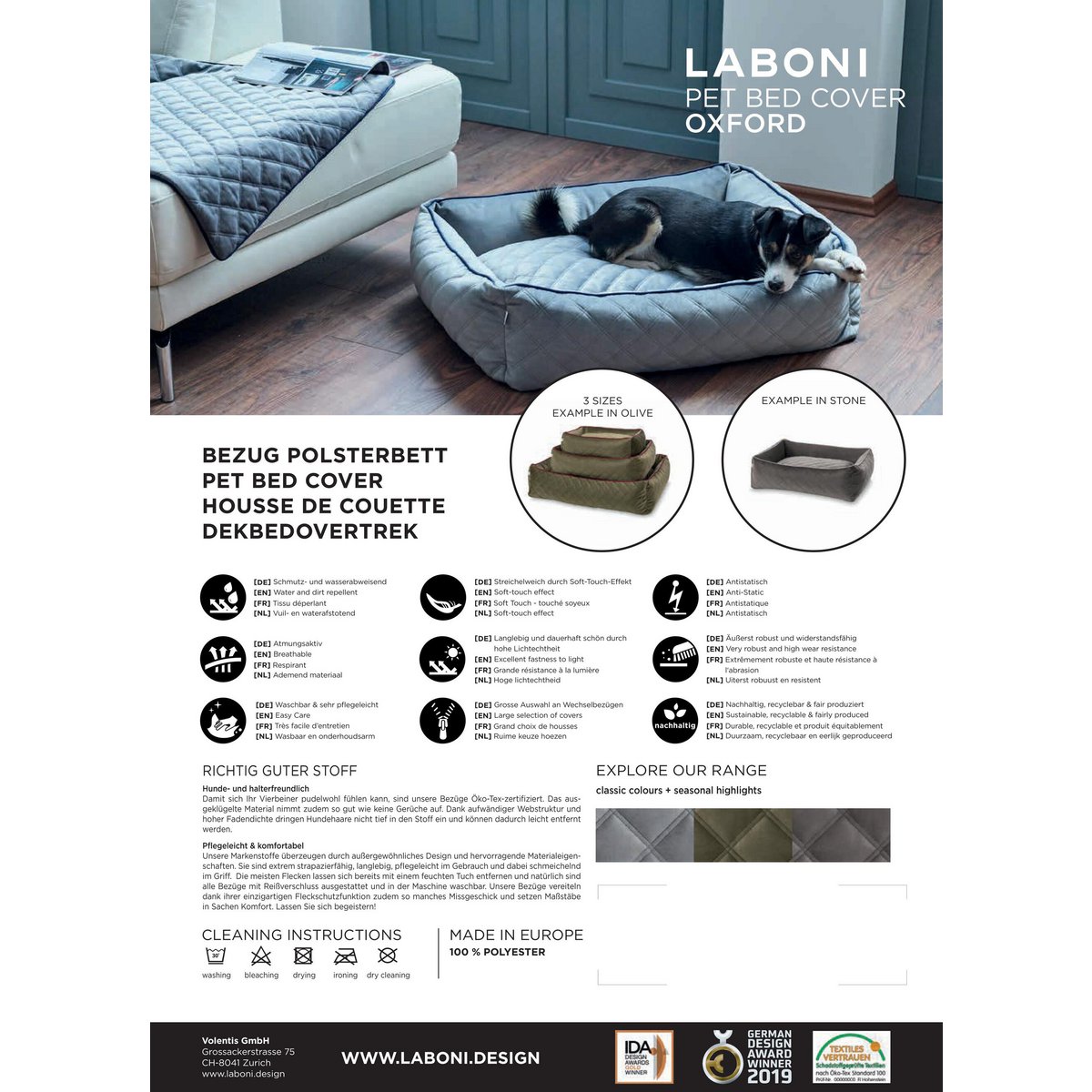 OXFORD I CLASSICO HUNDEBETT