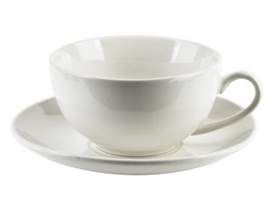 Basic Cup mit Untertasse 220 ml 14x11x6cm