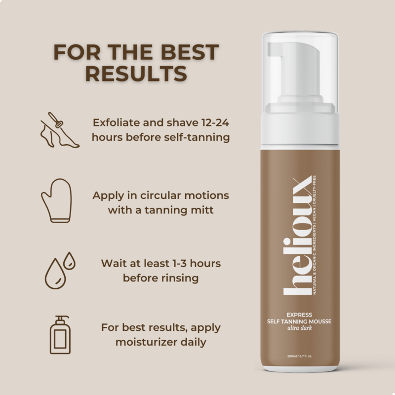HELIOUX® EXPRESS MOUSSE AUTOBRONCEADORA ULTRA OSCURO