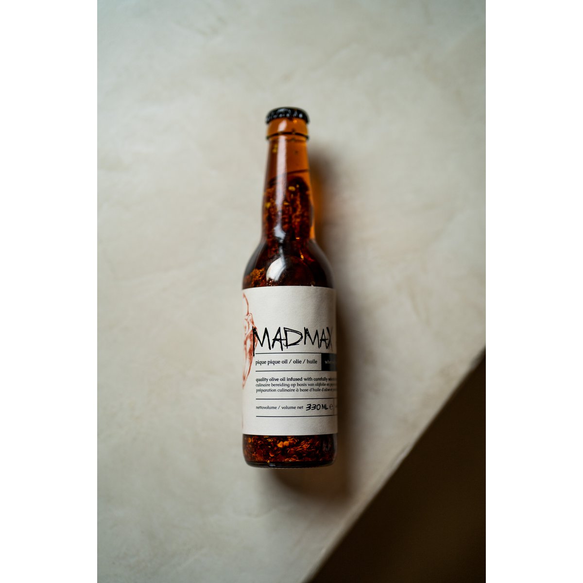 Madmax spicy olive oil 33cl