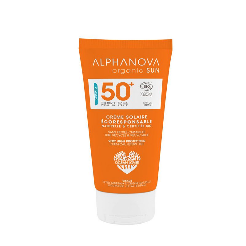 ALPHANOVA SUN BIO SPF 50+ Crema Facial Protectora Solar 50g parfum mono ¯