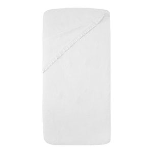 tuck-inn crib sheet 40x80cm Ruffle White