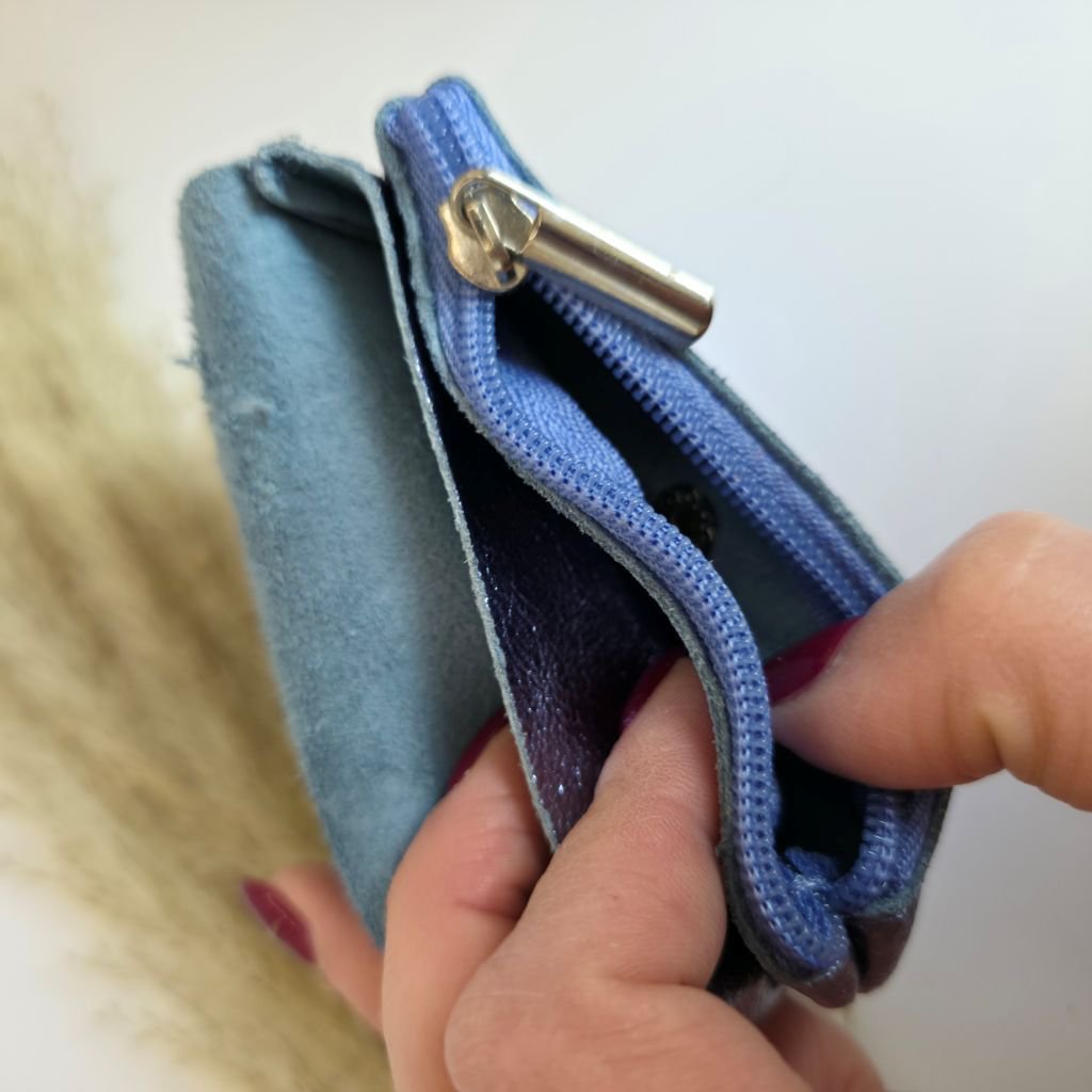 Mini pung metallic lilla