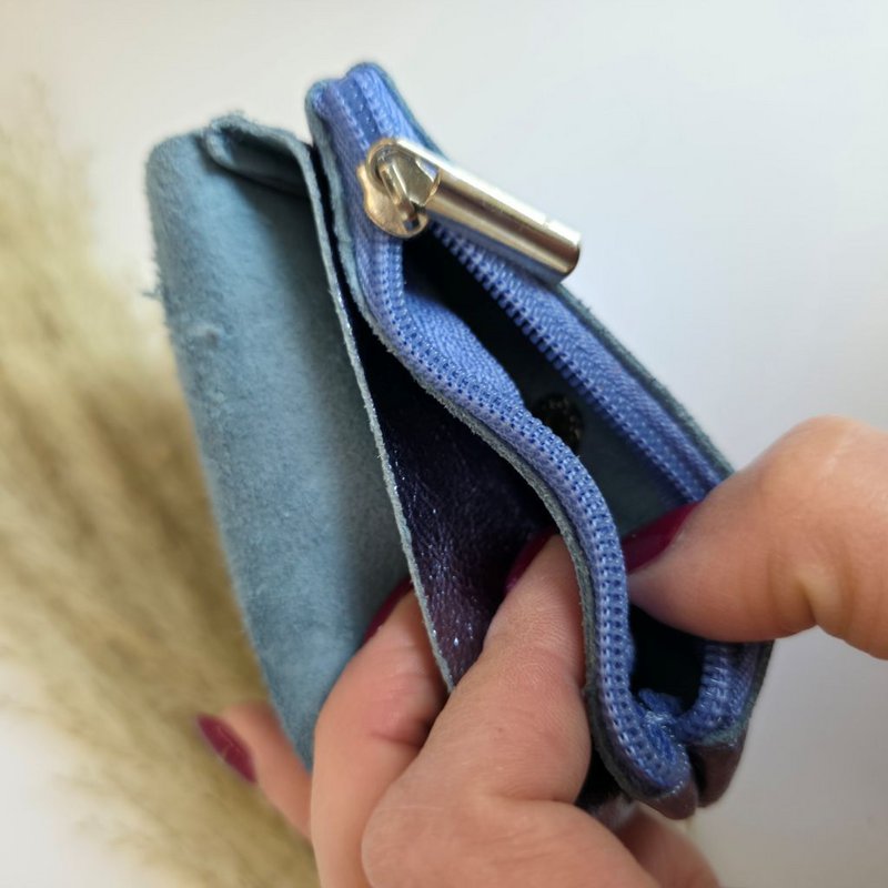 Mini pung metallic lilla