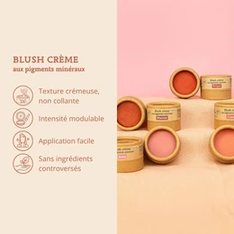 Blush crème aux pigments minéraux