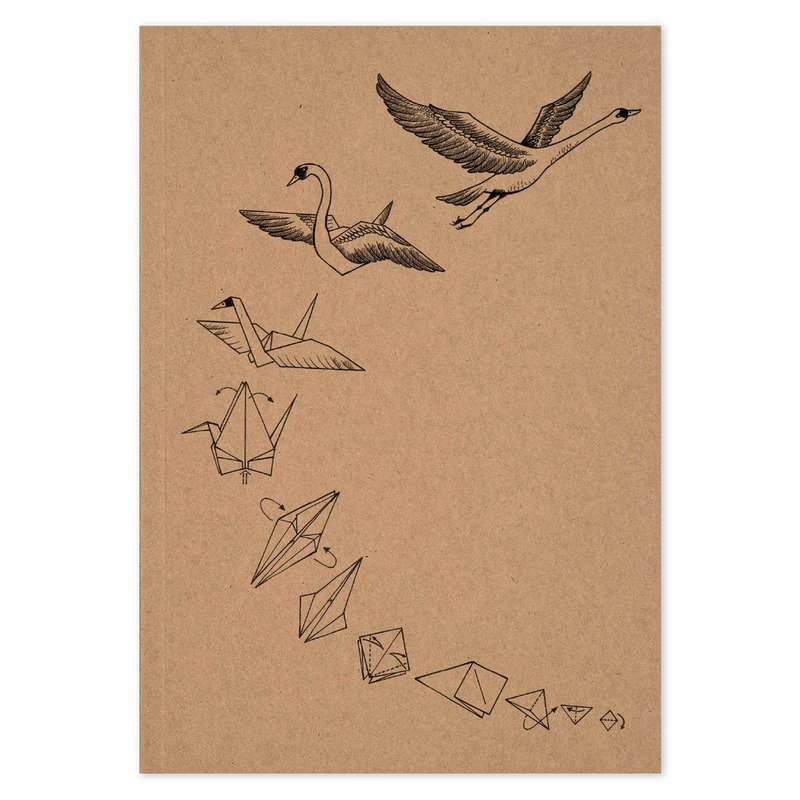 Notatnik - Origami Swan