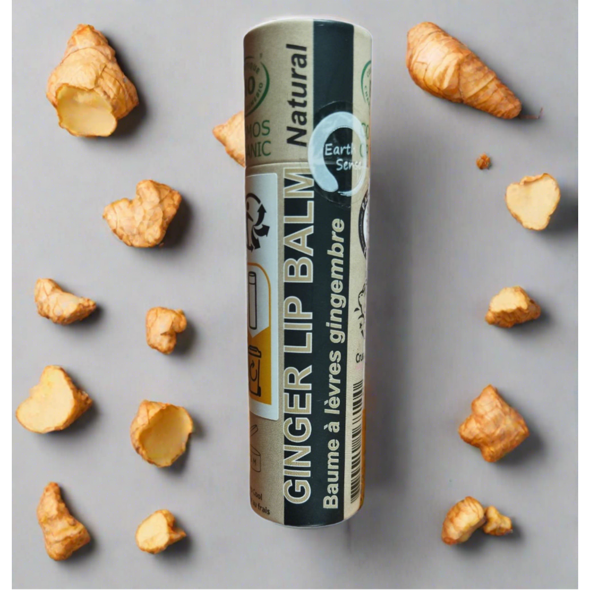 Organisk Ginger Lip Balm 15 ml - Et stykke