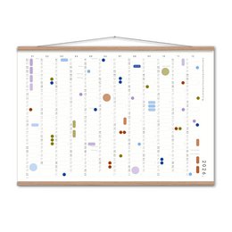 Kalender met zelfklevende stippen 2027 - A2/A1