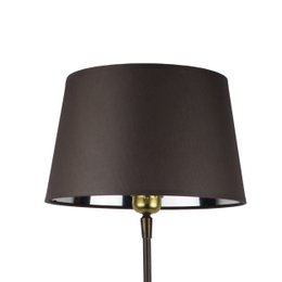Lampenschirm Stoff dunkelgrau/ innen silber Schirm 25/20/15 cm 