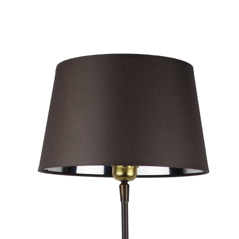 Lampshade fabric dark grey/inside silver shade 25/20/15 cm