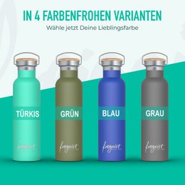 Termokande lavet af rustfrit stål | Drikkeflaske, dobbeltvægget, vakuumisoleret | 750 ml